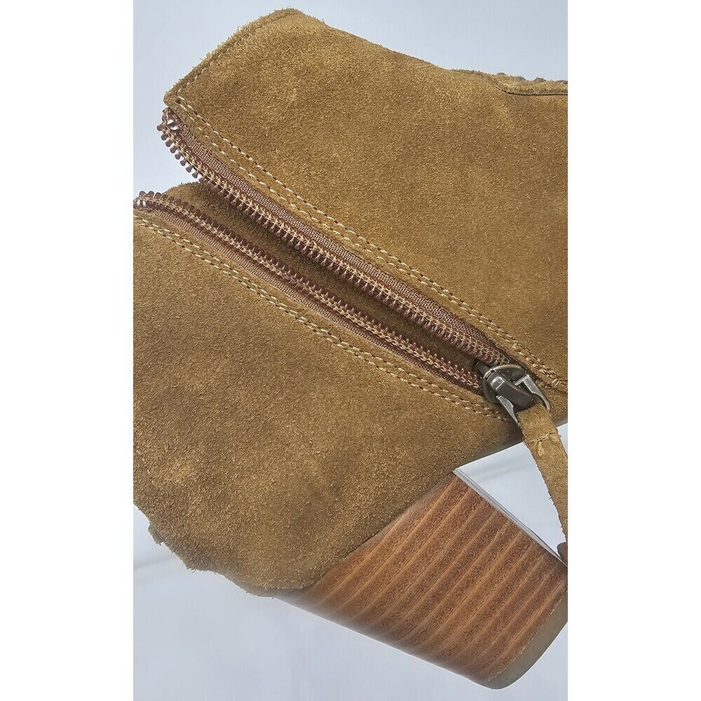 Minnetonka Melissa Bootie Womens 9.5 Dusty Brown Suede Side Zip Ankle 81033 - Picture 16 of 16